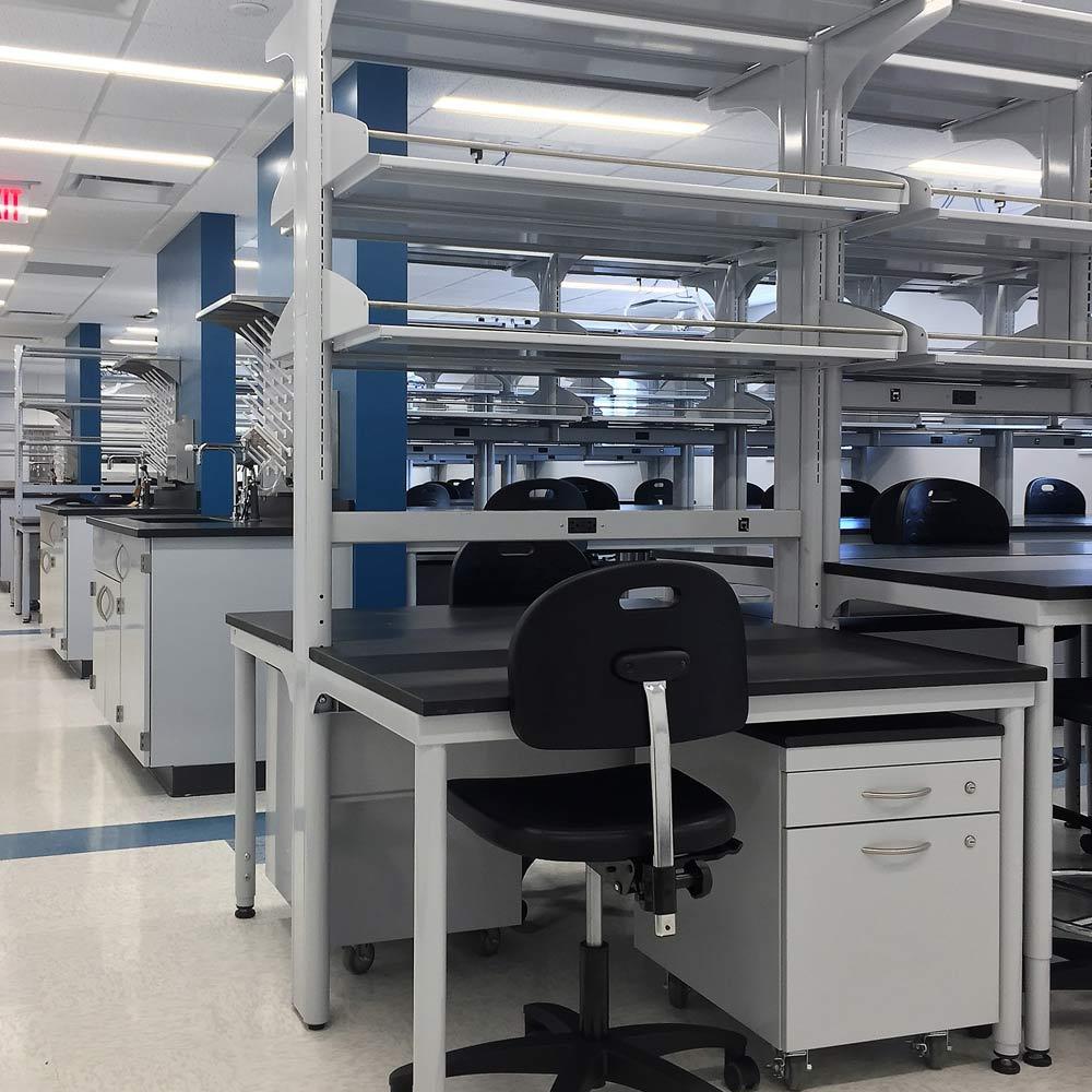 work station in a laboratory