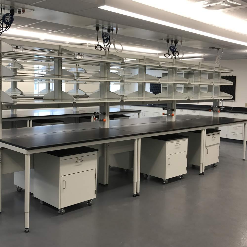 workspace in a laboratory