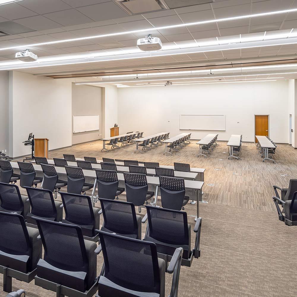 classroom with moveable walls