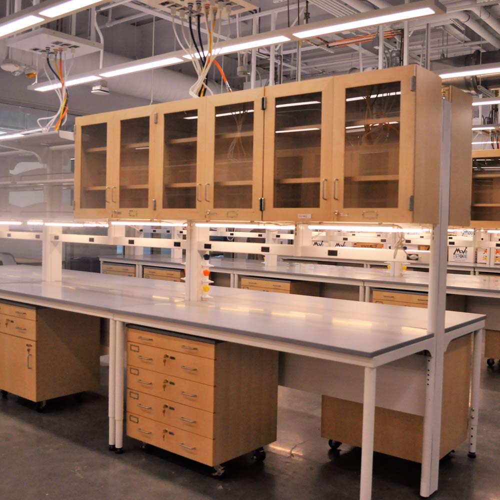 cabinets inside a laboratory